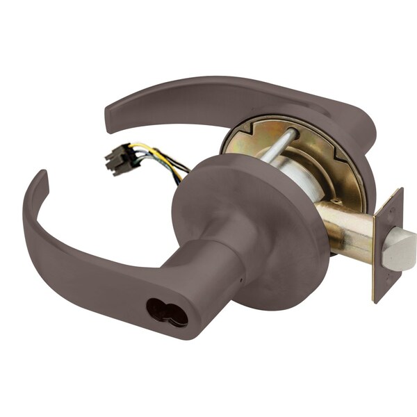 Grade 1 Storeroom Electric Cylindrical Lock, Fail Secure, SFIC Prep Less Core, 6 to 7 Pins, Quantum